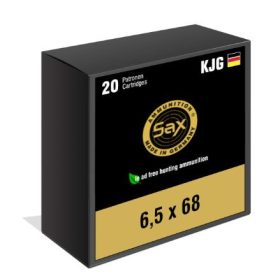 SAX 6,5x68 Golyós Lőszer 6.grammos KJG-S Lövedékkel